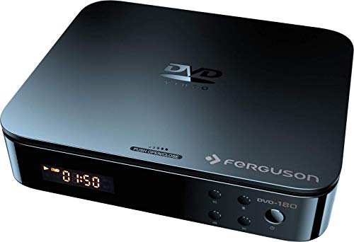 Ferguson DVD-180 ist EIN DVD-Player, der es Ihnen ermöglicht, Sich Videos in Full HD anzuschauen, Digitale MP3-Musik zu hören und JPEG-Bilder in der Full-HD-Auflösung auf Ihrem Fernseher zu Zeigen.