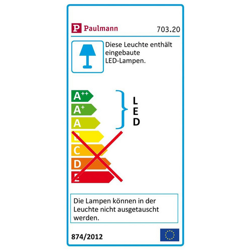 PAULMANN LED-Streifen »YourLED«, 300 cm, warmweiß, 400 lm, dimmbar - weiss