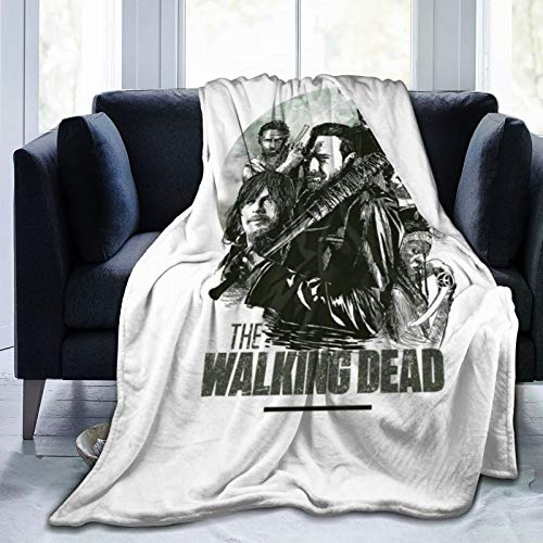 Walking Dead Flannel Blankets Microfiber Super Soft Fluffy Warm Blankets for Beds and Sofas, Multiple