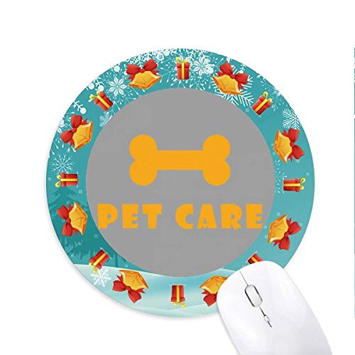 Bone Orange Pet Care Mousepad Rund Gummi Maus Pad Weihnachtsgeschenk