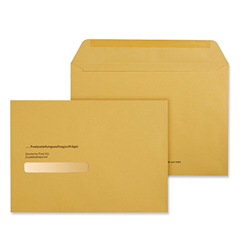 100 x Äußere Postzustellungs-Hüllen Umschlag Postzustellungshüllen Umschläge 172x240 mm Postzustellungsumschläge 3491070