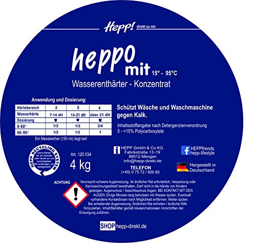 Hepp GmbH & Co KG – Heppo-Mit Wasserenthärter Konzentrat 10 kg Beutel
