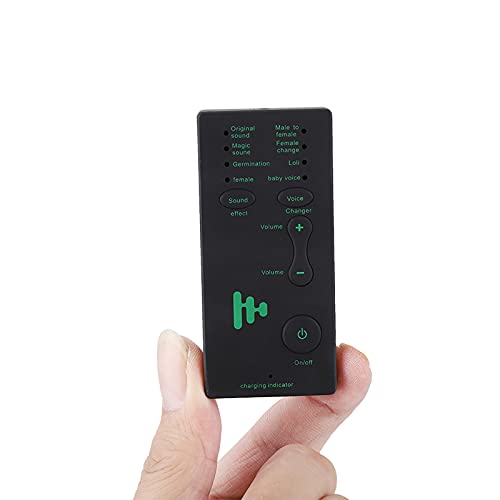 JULYKAI Sprachwechsler, tragbare Mini-Sprachwechsler Live-Broadcast-Soundkarte für Mobiltelefon PC (englische Version) Spielekits Audiokarte Soundeffektmaschine für Kinder, für Freunde