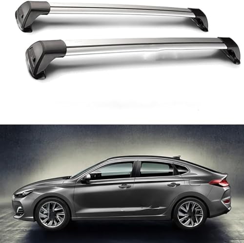Dachträger Querträger, für Hyundai i30 Fastback 2017+ Auto Dachträger Dachreling RelingträGer Aluminium Dachgepäckträger Für Autos