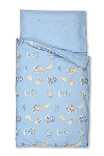 Kindertraum Kinder-Bettwäsche Traummännchen Azur aus Baumwolle 100 x 135 cm + 40 x 60 cm