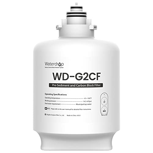 Waterdrop WD-G2CF Filter, 12 Monate Lebensdauer, Ersatz für WD-G2-B, WD-G2-W