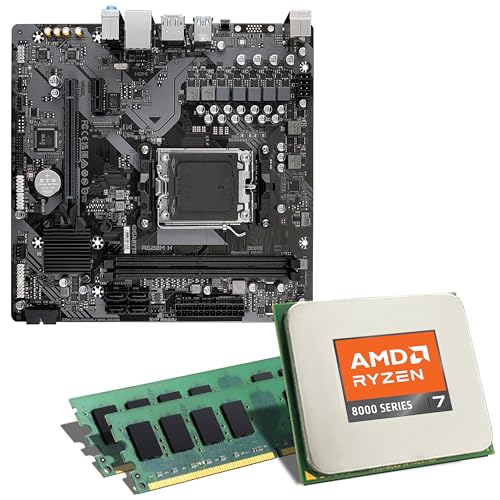 Mainboard Bundle | AMD Ryzen 7 8700G, 8X 4200 MHz, 32 GB DDR5-RAM, Radeon 780M, Gigabyte A620M H, 1x M.2 Port, PCIe 4.0 x16, USB 3.2 Gen1 | Tuning Kit | CSL PC Aufrüstkit