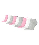 PUMA unisex Sneaker Socken Kurzsocken Sportsocken 261080001 9 Paar, Farbe:Mehrfarbig, Menge:9 Paar (3x 3er Pack), Größe:35-38, Artikel:-395 prism pink