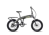 SachsenRAD E-Folding Bike Klapprad F6 Safari 20 Zoll Fatbike StVZO | 85N.M Bafang Geländermotor | Interne Kabelführung | Hochwertige Eloxierung | Ebike Elektrofahrräder Klappbar Pedelec e-Fatbike