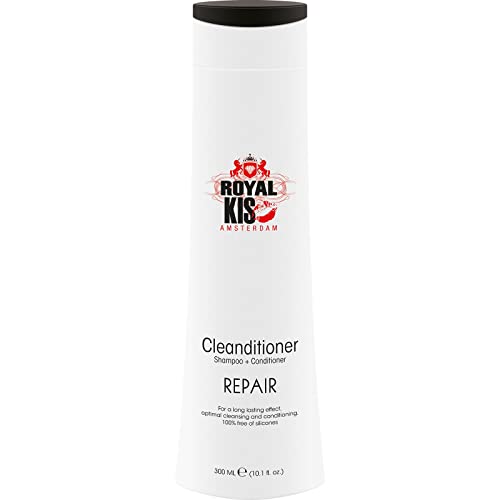 Royal KIS Repair Cleanditioner - 2 in 1: Shampoo & Conditioner - 300 ml - beschädigtes und chemisch behandeltes Haar - mit Keratin - ohne Silikone