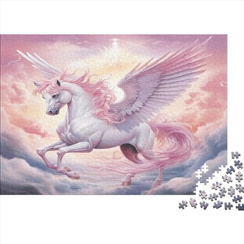 Cooler Pegasus Puzzles Für Erwachsene Wilde Tiere 500 Stück Lernspiel Hölzern Haus Dekoration Präzise Verkettung Für Erwachsene 500pcs (52x38cm)