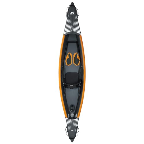 Campsup Aqua Marina kajak aufblasbar | Inflatable 1 Personen Kayak Tomahawk K-375 | 375x72x25,5 cm | Technologie: Drop Stitch