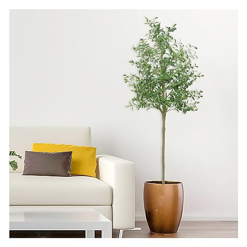Ftchoice Künstlicher Olivenbaum für den Innenbereich, 180 cm hoch, künstliche Olivenpflanzen, künstliche Bäume für drinnen und draußen, in Töpfen für Zuhause, Büro, Wohnzimmer, Außendekoration