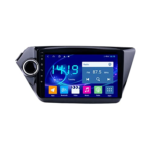 Android Autoradio Stereo 9 Zoll HD Digital Multi-Touchscreen Für KIA RIO 3 2011-2016 Android Auto Mit Navigation Bluetooth-Unterstützung Radio Lenkradsteuerung DAB Mit Rückfahrkamera