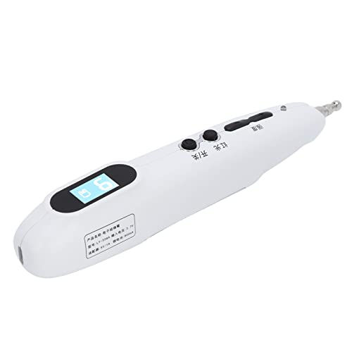 Akupunktur-Massagestift, LED-Display Elektrischer Akupunkt-Massagestift stimuliert Meridiane 2 Köpfe Pulsmassage für Knöchel