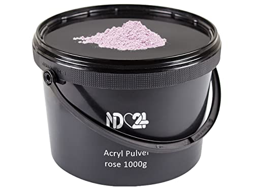 Acryl Pulver Rose - Feinstes Puder Powder - Studio Qualität - 1000g