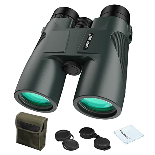 USCAMEL Fernglas Testsieger, 10x42 Wasserdicht Metallische Spiegelkörper Grüner Film Hohe Binoculars