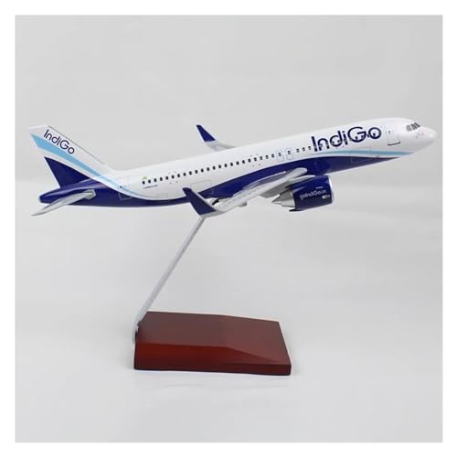 Aerobatic Flugzeug Für Air India Indigo A320 Miniatur-Druckguss-ABS-Kunststoff-Flugzeugmodell Souvenir Sammlerstücke Spielzeug Jungen Maßstab 1:100