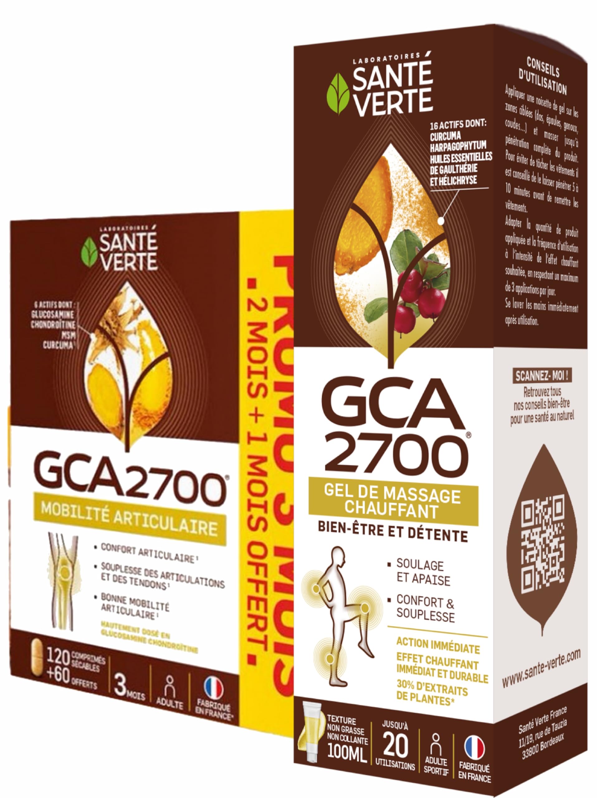 Gesundheitsgrün – Komfort Gelenke GCA 2700 Komplett-Set – 3 Monate Behandlung + Massagegel