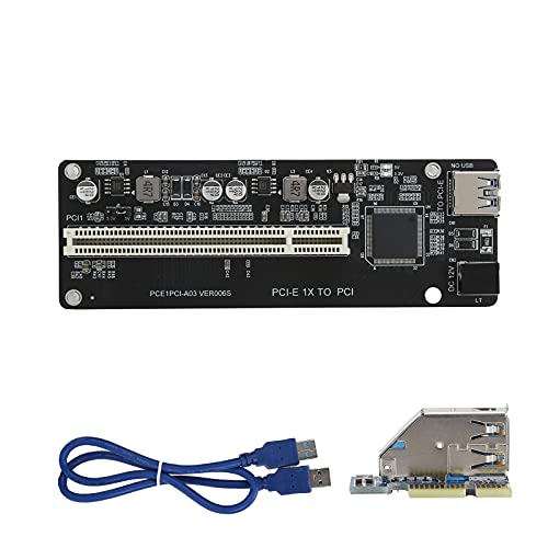 Heayzoki PCI-E auf 2 Port PCI-Erweiterungskarten-Adapterchip für die Überwachung von Video-Capture-Steuerung, Smart-PCI-Karte/Innovative Soundkarte/Capture-Karte/Überwachungskarte/Netzwerkkarte