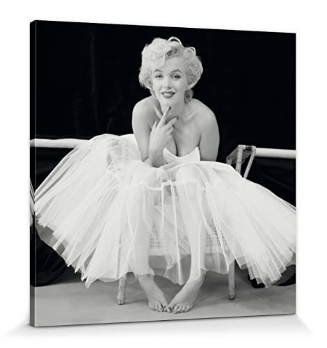 1art1 67156 Marilyn Monroe - Ballerina Leinwandbild Auf Keilrahmen 80 x 80 cm