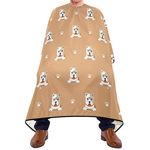 Shaving Beard Hairdressing Haircut Capes - Cartoon Cute Dog Animal Professional Waterproof with Snap Closure Adjustable Hook Unisex Hair Cutting Cape