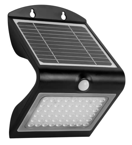 FLINQ Solarlampe Atalanta - Garten-Licht - LED Wandlampe - Mit Bewegungsmelder - Nachhaltig - Schwarz