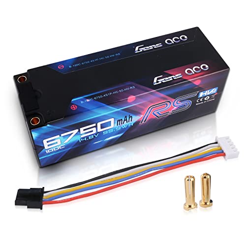 Gens Ace 6750mAh 14.8V Hochspannung100C 4S1P HardCase Lipo 50 #