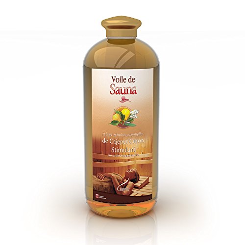 Camylle - Voile de Sauna - Saunaduft aus reinen ätherischen Ölen - Kajeput/Zitron - Stimulierend - 1000ml