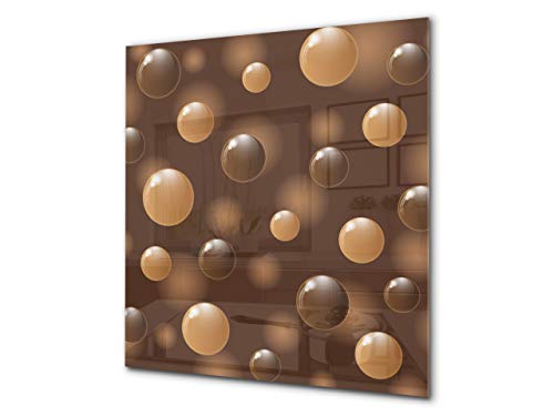 Gehärtete Glasrückwand - Glasrückwand mit aufgedrucktem kunstvollen Design BS13 Verschiedenes: Circles Geometry