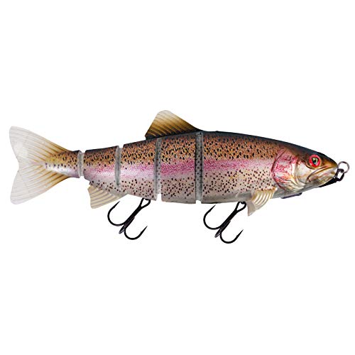 Fox Rage Replicant Trout Jointed Shallow 23cm 158g - Gummifisch, Farbe:Supernatural Rainbow Trout