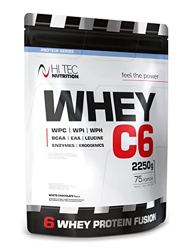 Hi Tec Whey C-6 2250g (6 Molkenproteine Mix) (White Chocolate)