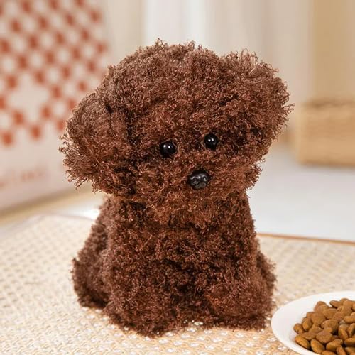 EacTEL Teddybär Hund Plüsch Plüsch Kawaii Puppe Spielzeug Kinder Mädchen Geburtstagsgeschenk 20cm 2
