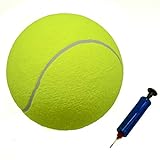 PROtastic Extra großer Tennisball - mit kostenloser Ballpumpe - Großer Spaß für Sie und Ihren Hund