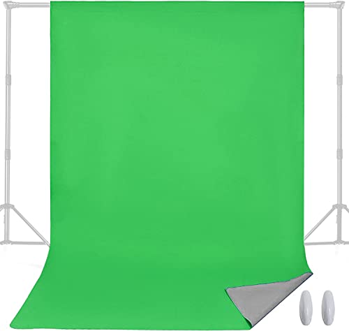 Grüner/Grauer Vorhang-Hintergrund-Schirm 2 in 1 Fotostudio-Hintergrund für Video/Fotografie 1.5mx2m durch Lencarta