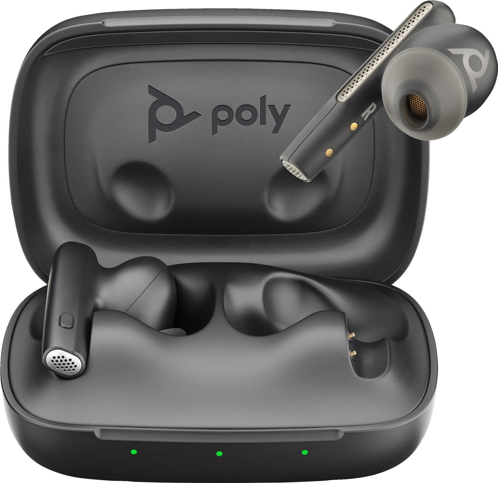 POLY Voyager Free 60 In Ear Headset Bluetooth® Stereo Schwarz Headset, Ladecase
