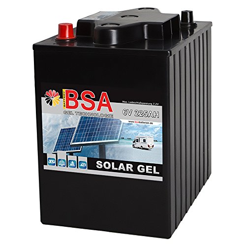 Blei Gel Batterie 6V 225Ah Solarbatterie Antriebsbatterie Versorgungsbatterie statt 180Ah 195Ah