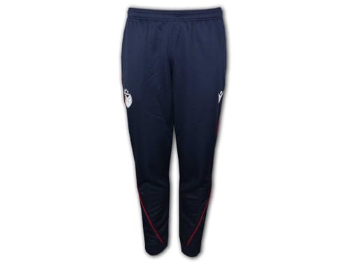 Macron Roter Stern Belgrad Travel Pants Navy RSB Sporthose Red Star Hose Serbien, Größe:L