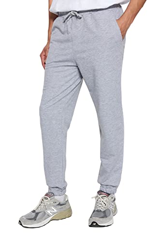 Trendyol Men's Herren Basic Mittlerer Bund Regular Jogginghose Sweatpants, Gray, X-Small