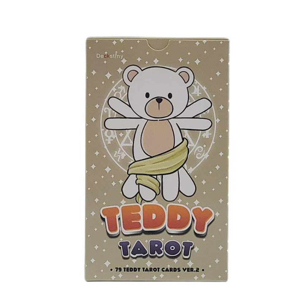 12 * 7 CM Tarot Teddy Tarot Freizeit unterhaltung Spiele Karte, Familienfeiern Tarot Karte Broschüre Leitfaden TEDDY Tarot