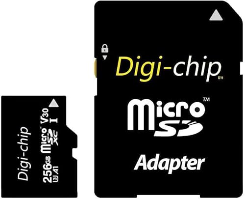 Digi-Chip Extreme Speed 256GB Micro-SD-Speicherkarte UHS-3 Klasse 10 für Amazon Fire 7, Fire 7 Kids, Amazon Fire HD8, HD8 Kids, Fire HD10, Fire HD 10 Kids Tablet PC