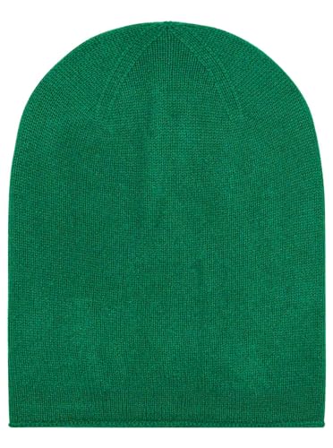 Zwillingsherz Slouch-Beanie-Mütze aus 100% Kaschmir - Hochwertige Strickmütze für Damen Mädchen Jungen - Hat - Unisex - One Size - warm und weich im Sommer Herbst und Winter