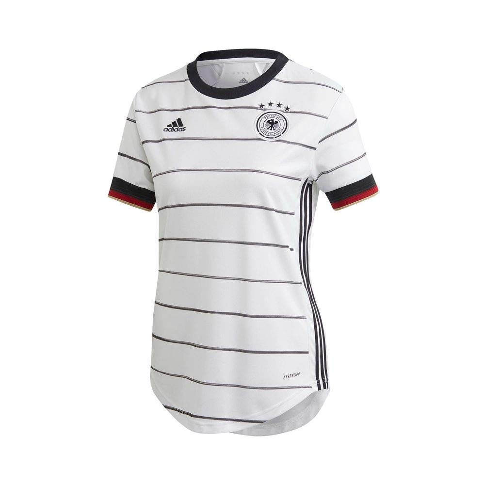 adidas Damen T-Shirt DFB H JSY W, Blanco, L, EH6102