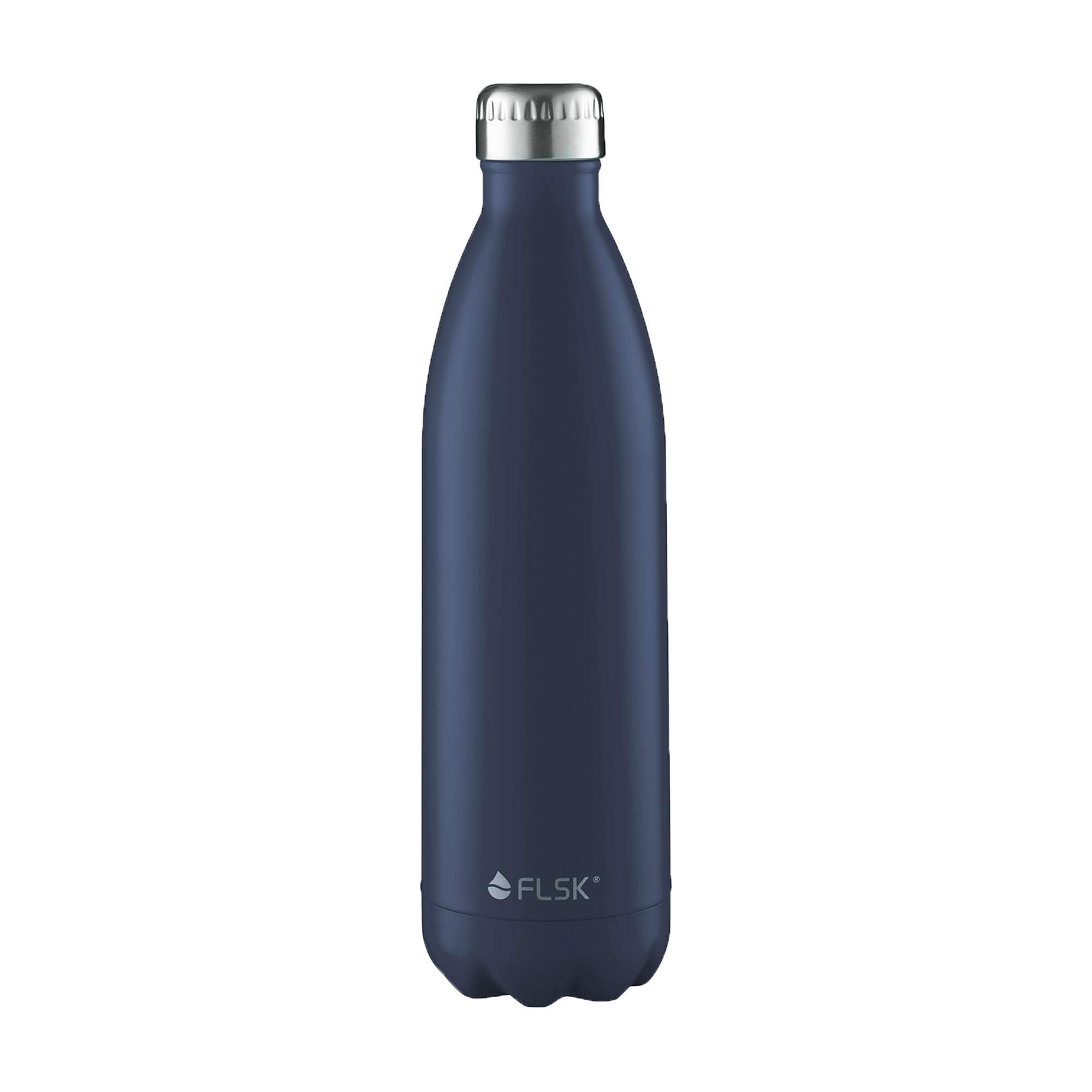 FLSK das Original OLD Trinkflasche • 1000ml • Thermoflasche • Isolierflasche • hält 18h heiß • 24h kalt • BPA-frei Edelstahl (1000ml, Midnight)