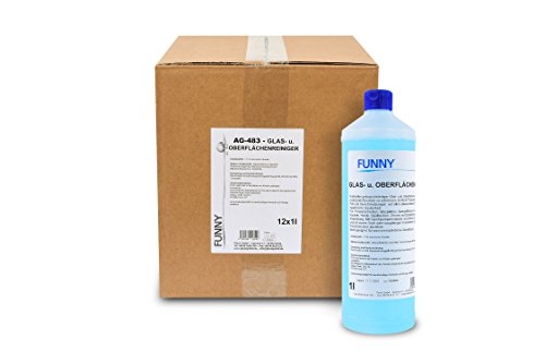 Funny AG-483 Glas- und Oberflächenreiniger, 1 L (12-er Pack)