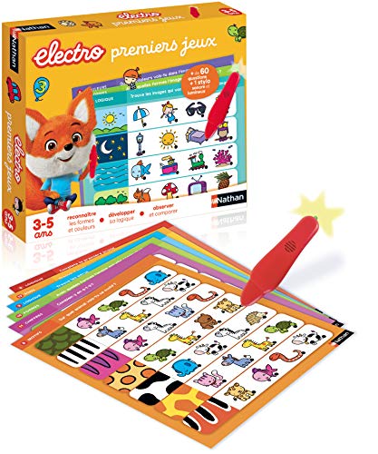 Dujardin 31619 Elektroerste Spiele – elektronisches Lernspiel für Kinder von 3 bis 5 Jahren, Mehrfarbig