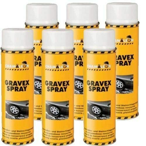 Chamäleon UBS 6 x 500ml Spray Weiß Anti Gravex Schutz Unterbodenschutz