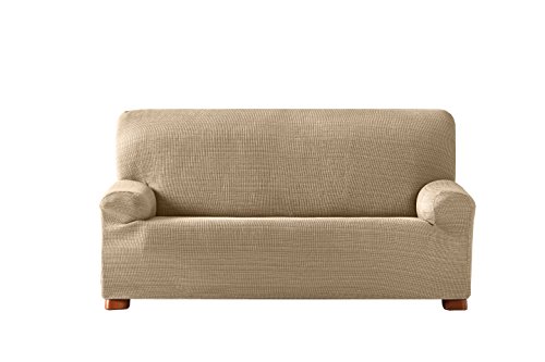 Eysa Aquiles elastisch Sofa überwurf 2 sitzer Farbe 01-beige, Polyester-Baumwolle, 37 x 29 x 7 cm