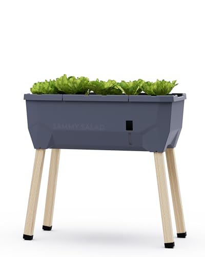 Sammy Salad - Balkonhochbeet - 15 L Wassertank mit Bewässerungssystem - inklusive Wasserstandsanzeige - 40 L Erdvolumen - 79 x 37 x 75cm - Hochbeet