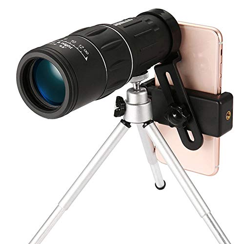 16X52 Zoom Optisches HD-Objektiv Monokular Teleskop + Stativ + Clip Für Universal Phone